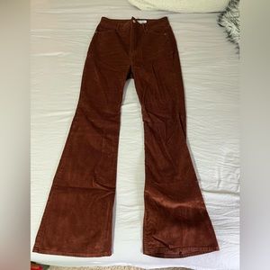 Only navy corduroy flare pants